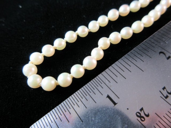 14K Gold Natural Pearl Necklace