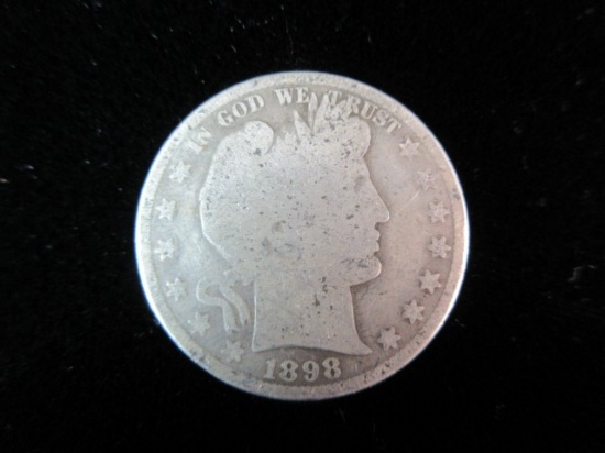 1898 Silver Half Dollar