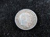 1902 Foreign 3 Cent Silver Coin
