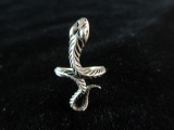 Sterling Silver Vintage Snake Themed Ring