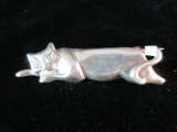Tiffany & Co. Sterling Silver Cat Themed Pin