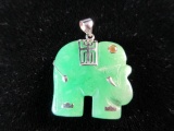 Jade Elephant Pendant