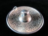 2” Sterling Silver Mexico  Hat Pendant