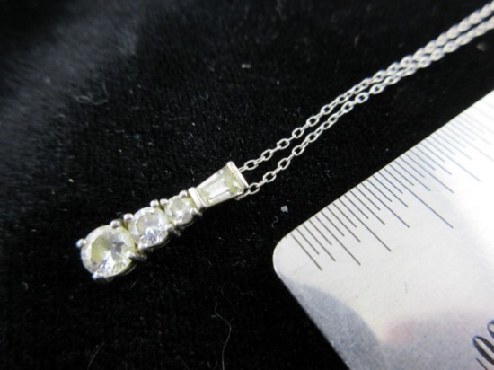 Pendant and 18” Necklace Sterling Silver