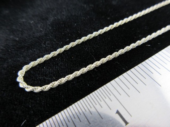 18” Sterling Silver Necklace