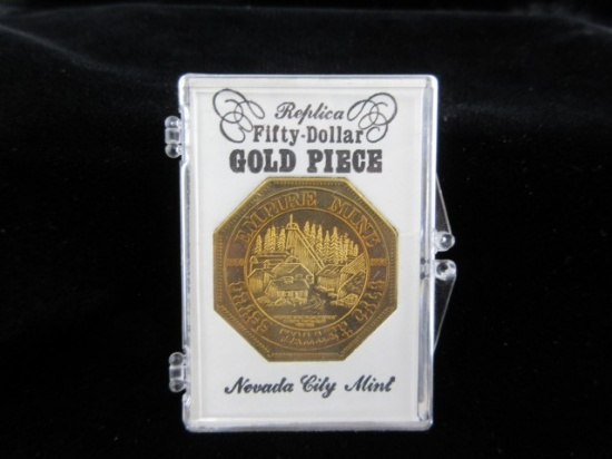 Replica 50.00 Gold Piece from Nevada Mint