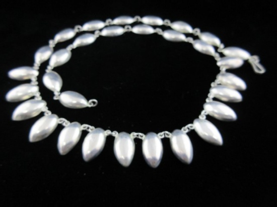 Sterling Silver 24” Necklace Vintage Mexico