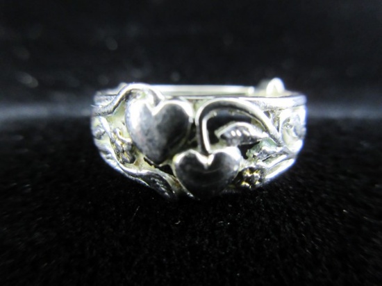 Sterling Silver Band Themed Ring