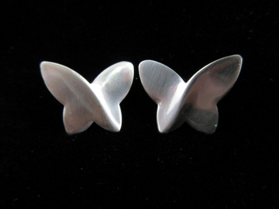 Sterling Silver Butterfly Earrings