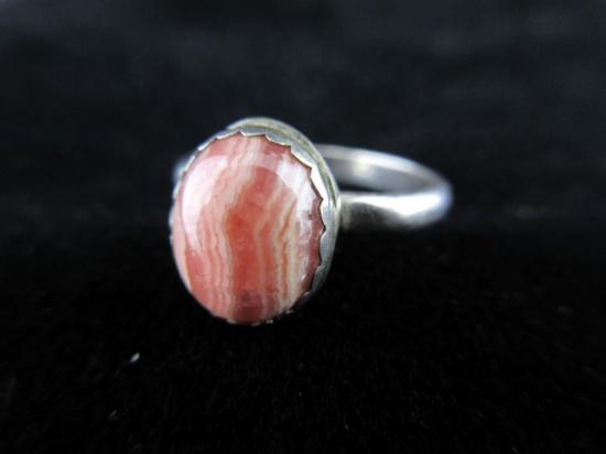 Vintage Natural Stone Sterling Silver Ring