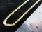 22” Solid 10K Gold Rope Style Necklace