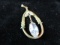 Victorian Era Gold Filled Marquise Stone Pendant