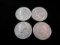 Lot of Four Silver Quarter Dollars 64-46