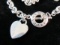 Tiffany & Co. Heart Charm 16” Toggle Necklace