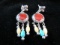 Corollyn Pollack Sterling Silver Native American Earrings