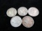 Lot of Five Mercury Dimes