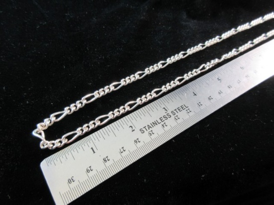 26” Sterling Silver Necklace Link Style