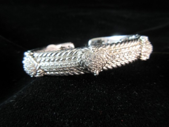 Judith Rypka Sterling Silver CZ Stone Bracelet