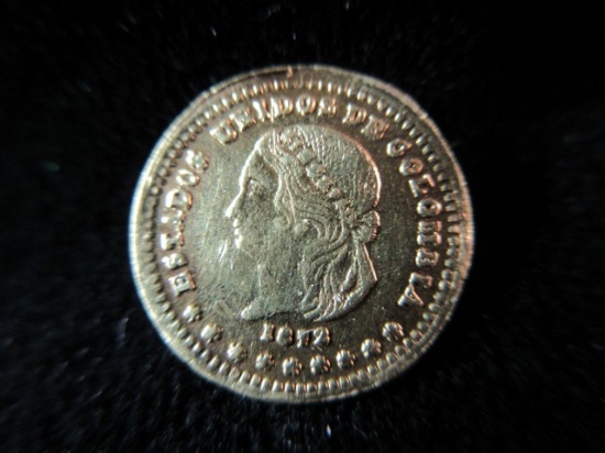 1872 Small Gold Columbia Coin