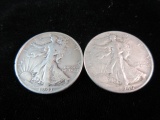 1941S-1946 Silver Half Dollars