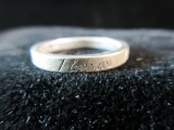 Tiffany & CO. Brand Sterling Silver I Love You  Ring