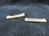 Antique Gold Filled Bar Pin Lot of Two