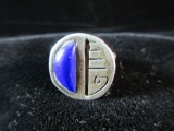 Lapis Stone Vintage Mexico Sterling Silver Ring