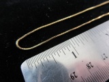 Gold over .925 Silver 18” Necklace