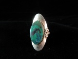 Vintage Sterling Silver Natural Stone Ring