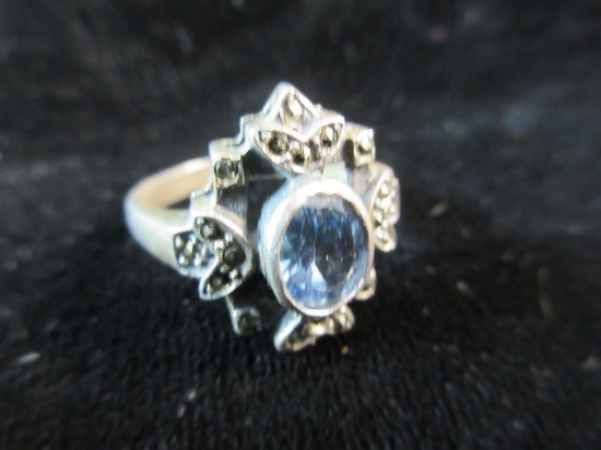 Topaz Gemstone Sterling Silver Ring