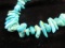24” Vintage Turquoise Stone Nugget Style Bead Necklace