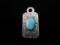 Vintage Turquoise Stone Sterling Silver Native American Piece