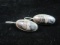 Vintage Sterling Silver Natural Stone Earrings