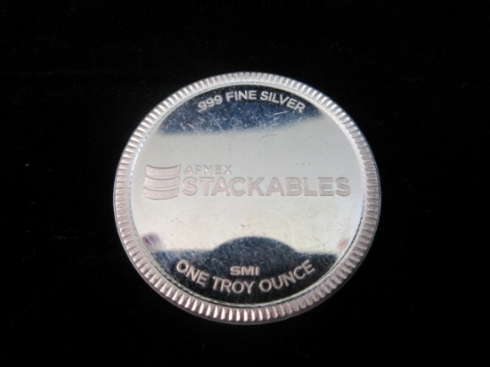 One Troy Ounce .999 Fine Silver Coin