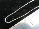 18” Sterling Silver Necklace