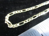 22” Figaro 14K Yellow Gold Necklace