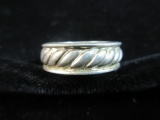 Band Accent Sterling Silver Ring