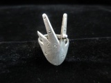 Sterling Silver Hand Themed Ring