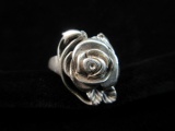 Sterling Silver Flower Themed Ring