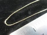 19” 14K Yellow Gold Necklace