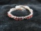 Nice Garnet Gemstone Sterling Silver Bracelet