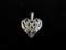 Heart Themed Sterling Silver Pendant