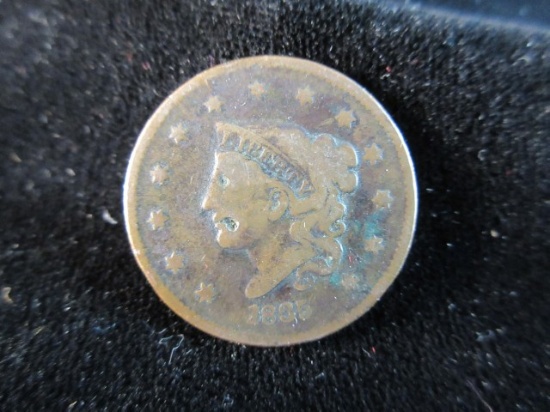 1835 Large One Cent Coin