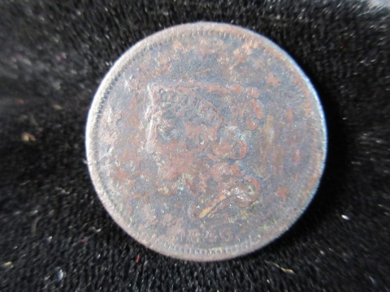 1840 Large One Cent Coin