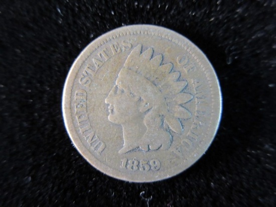 1859 Copper Nickle Indian Head Penny