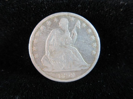 1859o Seated Liberty Silver Coin