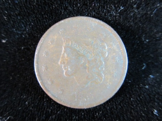 1837 Large One Cent Coin