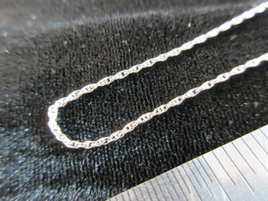 18” Sterling Silver Necklace