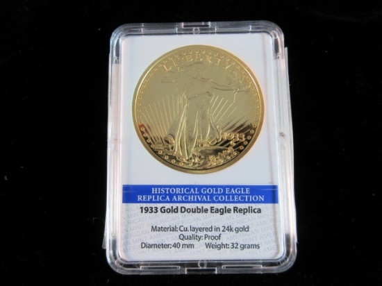 1933 Double Eagle Replica 24k Gold Layered