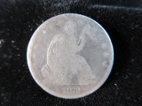 1872s Seated Liberty Silver Coin